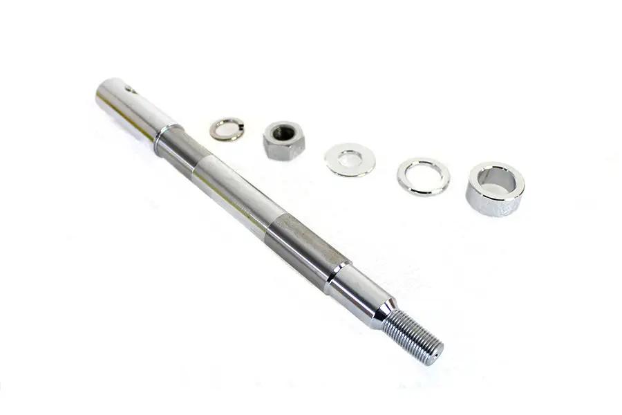 V-Twin Chrome Rear Axle Adjuster and Nut Kit for Harley Davidson FXST and FLST Models by V-Twin