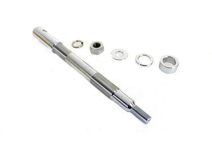 V-Twin Chrome Rear Axle Adjuster and Nut Kit for Harley Davidson FXST and FLST Models by V-Twin