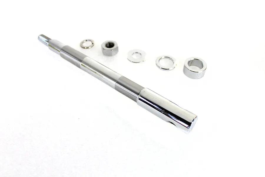 V-Twin Chrome Rear Axle Adjuster and Nut Kit for Harley Davidson FXST and FLST Models by V-Twin
