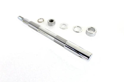 V-Twin Chrome Rear Axle Adjuster and Nut Kit for Harley Davidson FXST and FLST Models by V-Twin