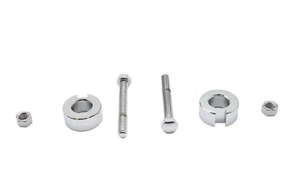 V-Twin Chrome Rear Axle Adjuster Kit for Harley Davidson FXST and FLST (Part #44-0641) by V-Twin