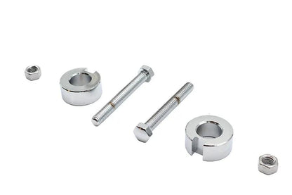 V-Twin Chrome Rear Axle Adjuster Kit for Harley Davidson FXST and FLST (Part #44-0641) by V-Twin
