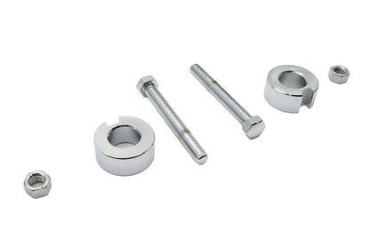 V-Twin Chrome Rear Axle Adjuster Kit for Harley Davidson FXST and FLST (Part #44-0641) by V-Twin