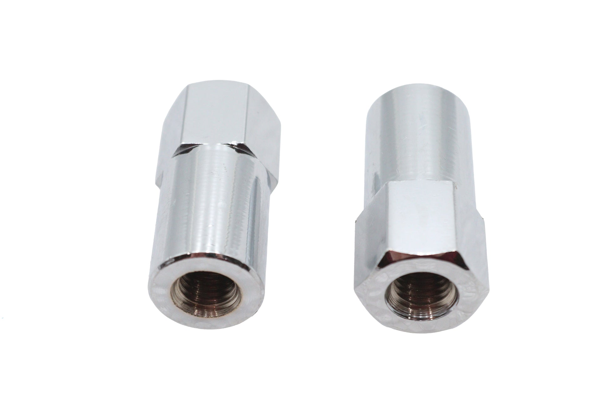 V-Twin Chrome Billet Nut Set Fine Thread for Side Mount Tail Lamp Brackets (5/16 x 24)