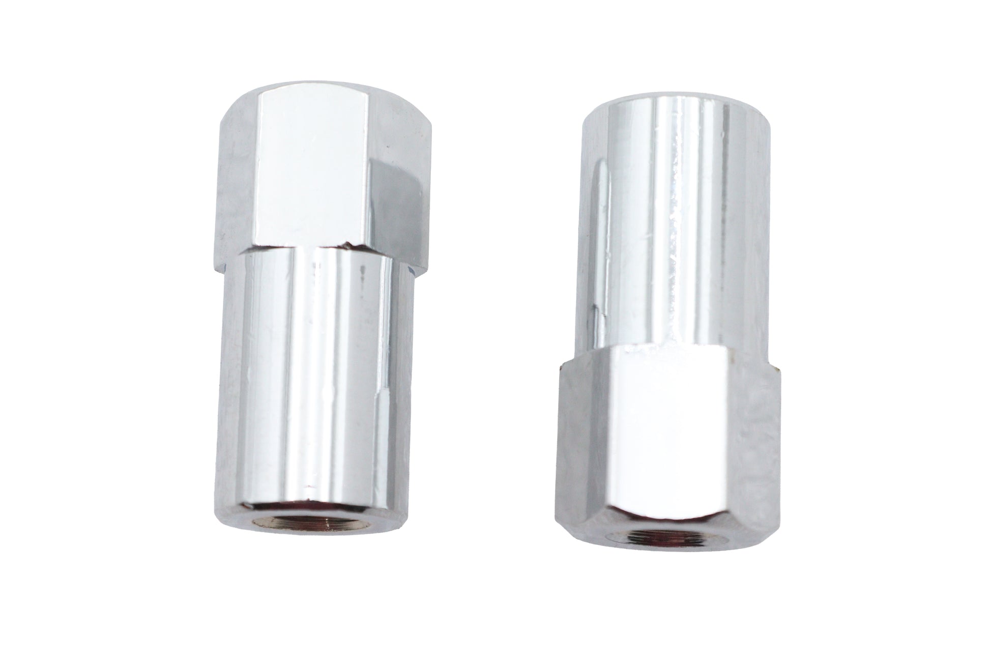 V-Twin Chrome Billet Nut Set Fine Thread for Side Mount Tail Lamp Brackets (5/16 x 24)