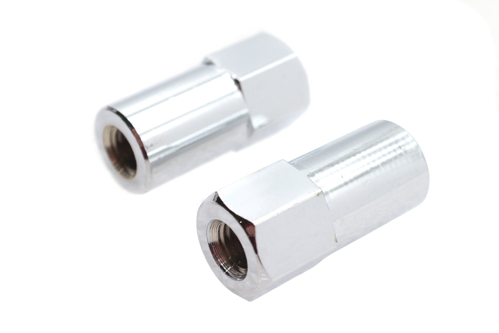 V-Twin Chrome Billet Nut Set Fine Thread for Side Mount Tail Lamp Brackets (5/16 x 24)