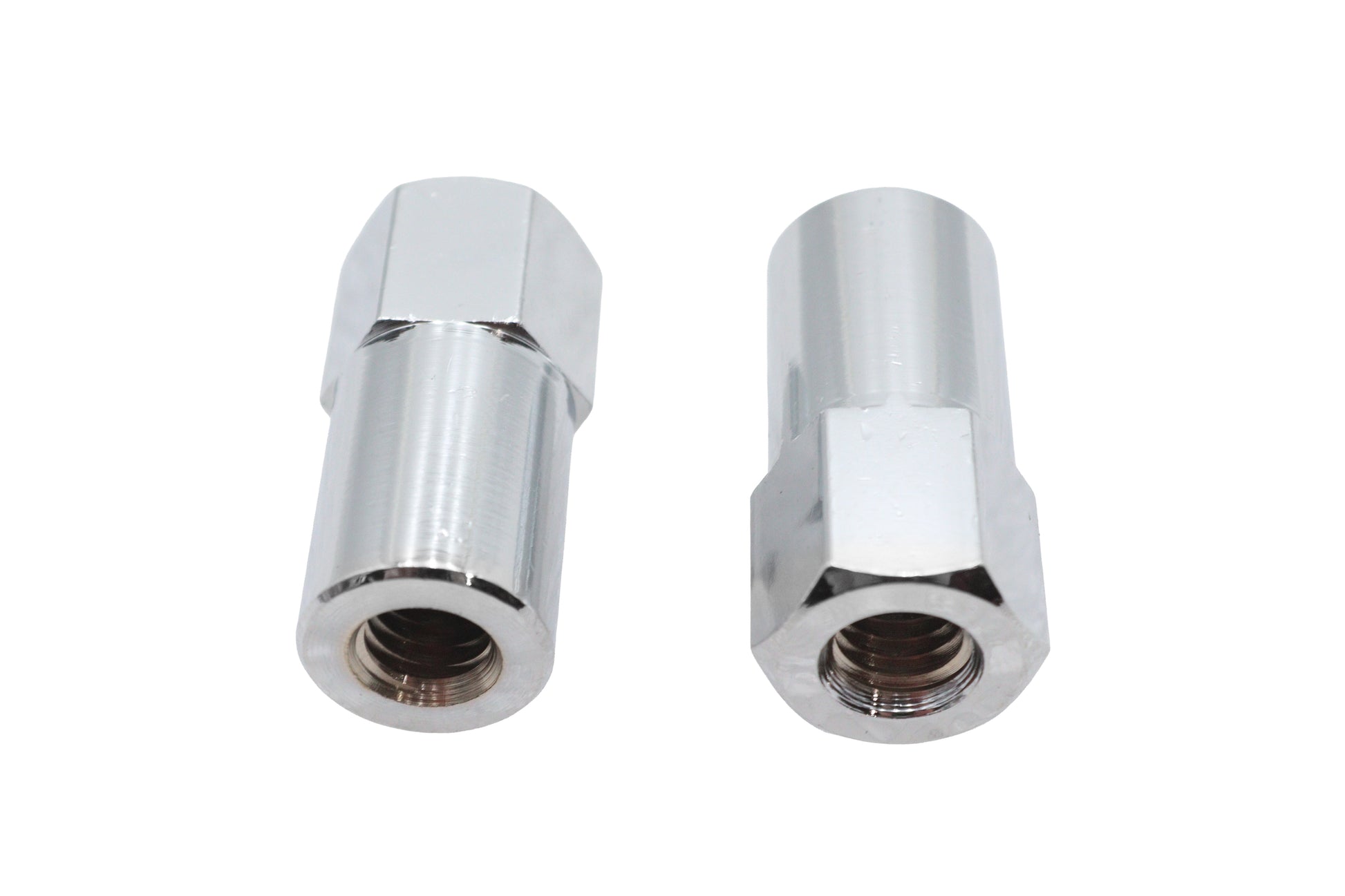 V-Twin Chrome Billet Nut Set Coarse Thread for Side Mount Tail Lamp Brackets