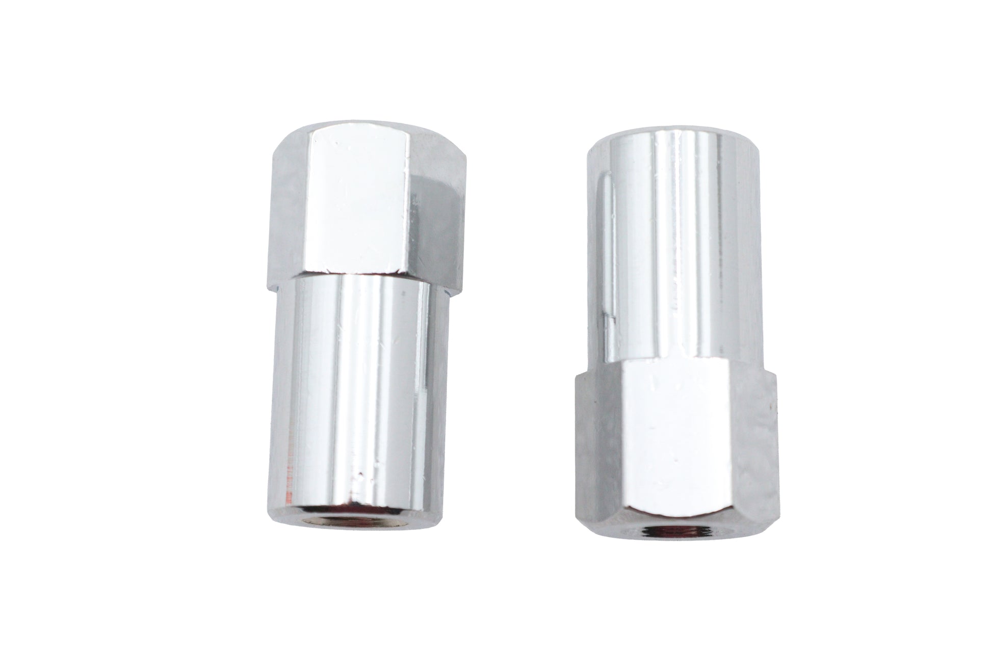 V-Twin Chrome Billet Nut Set Coarse Thread for Side Mount Tail Lamp Brackets