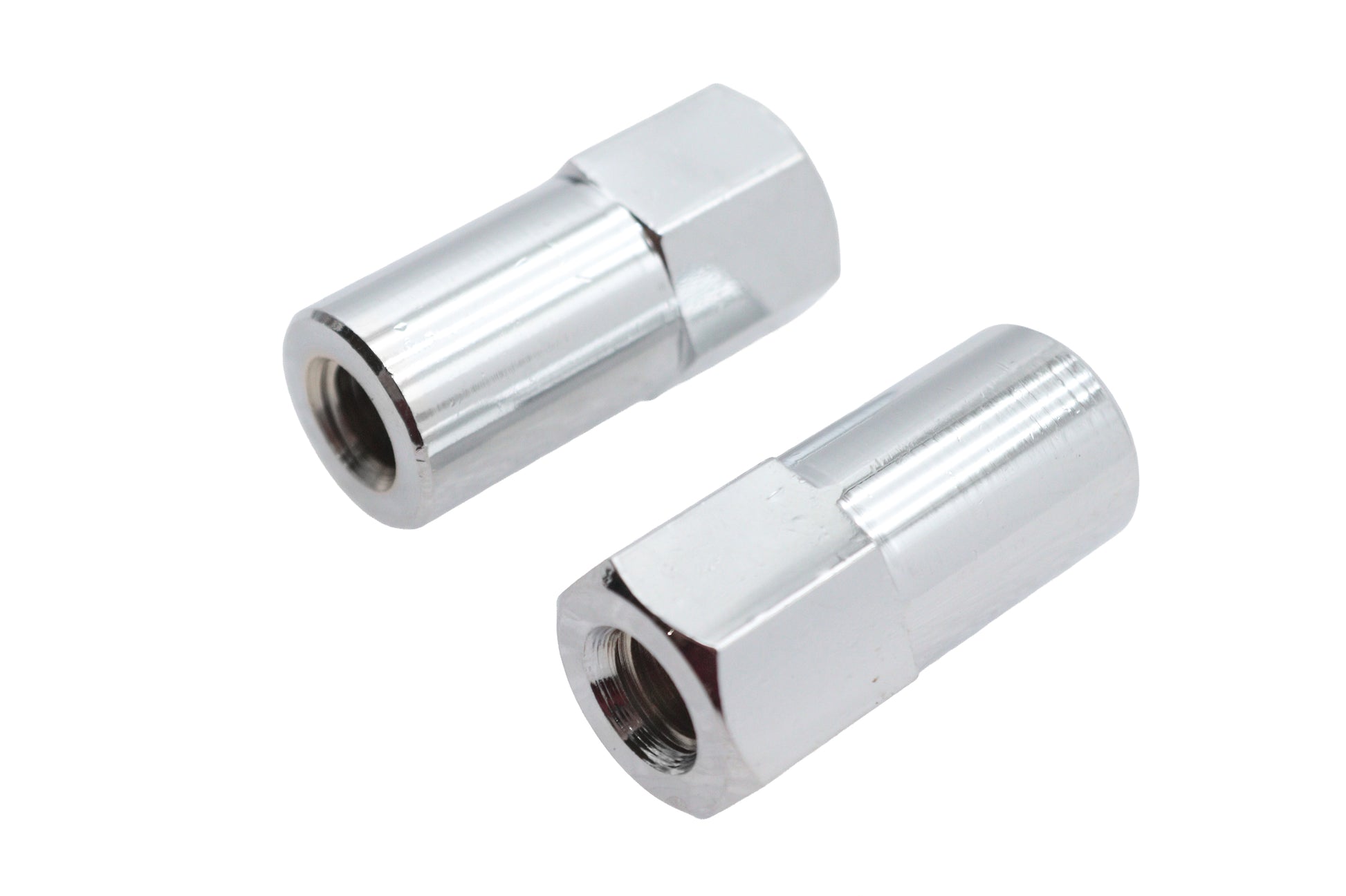 V-Twin Chrome Billet Nut Set Coarse Thread for Side Mount Tail Lamp Brackets
