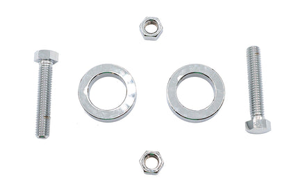 V-Twin Chrome Rear Axle Adjuster Kit for Harley Davidson FXST Models