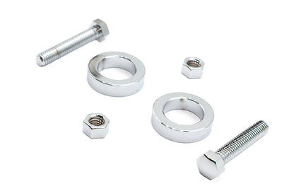 V-Twin Chrome Rear Axle Adjuster Kit for Harley Davidson FXST Models