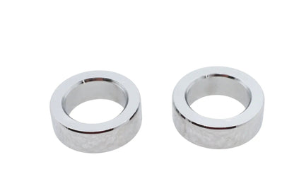 V-Twin Chrome Axle Spacer Set with 3/4 inch Inner Diameter for Front and Rear Wheels by V-Twin