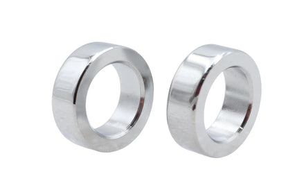 V-Twin Chrome Axle Spacer Set with 3/4 inch Inner Diameter for Front and Rear Wheels by V-Twin
