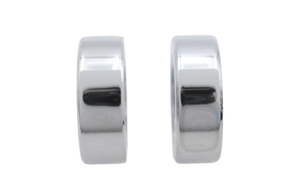 V-Twin Chrome Axle Spacer Set with 3/4 inch Inner Diameter for Front and Rear Wheels by V-Twin