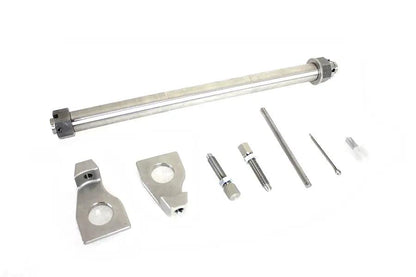 V-Twin 25mm Rear Axle Adjuster Kit Stainless Steel for Harley Davidson FLT Models by V-Twin