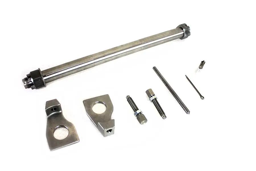V-Twin 25mm Rear Axle Adjuster Kit Stainless Steel for Harley Davidson FLT Models by V-Twin