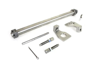 V-Twin 25mm Rear Axle Adjuster Kit Stainless Steel for Harley Davidson FLT Models by V-Twin