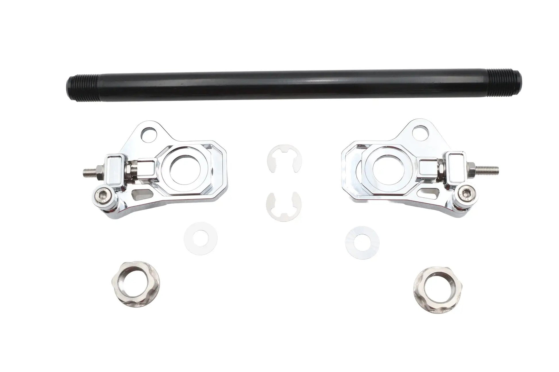 V-Twin 25mm Rear Axle Adjuster Kit for Harley Davidson FLT Models by V-Twin