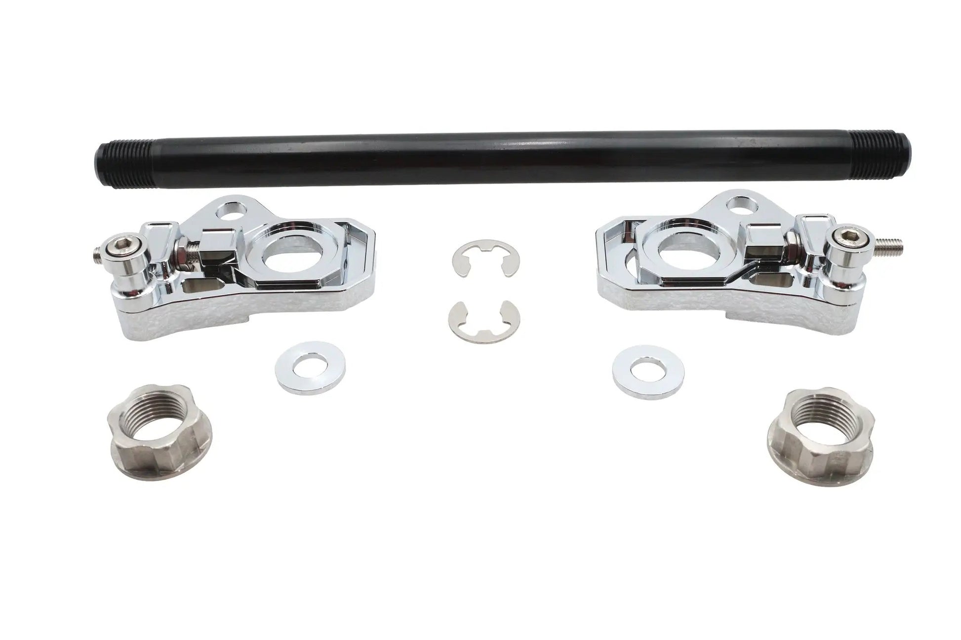 V-Twin 25mm Rear Axle Adjuster Kit for Harley Davidson FLT Models by V-Twin