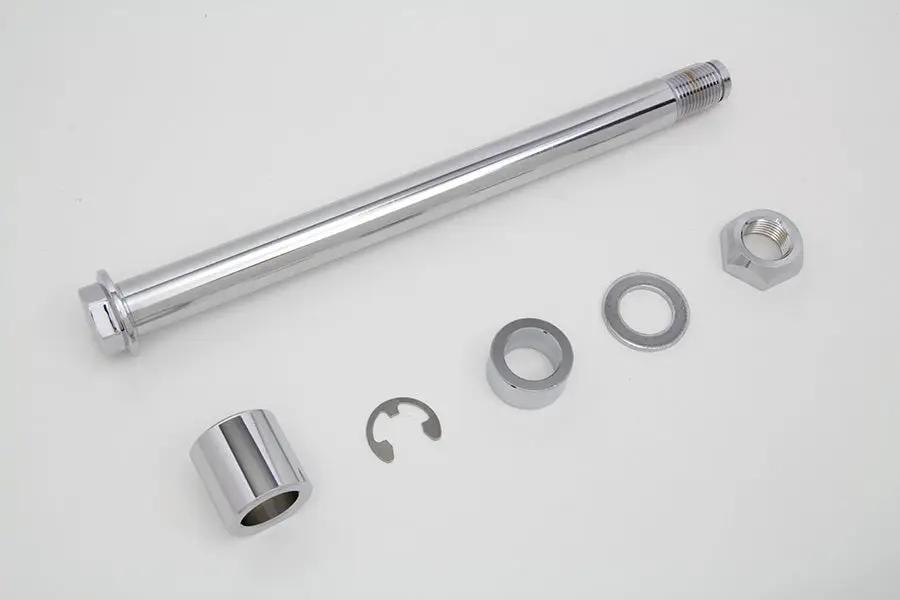 V-Twin Chrome Rear Axle Kit for Harley Davidson XL - 25mm Diameter Part #339199 by V-Twin