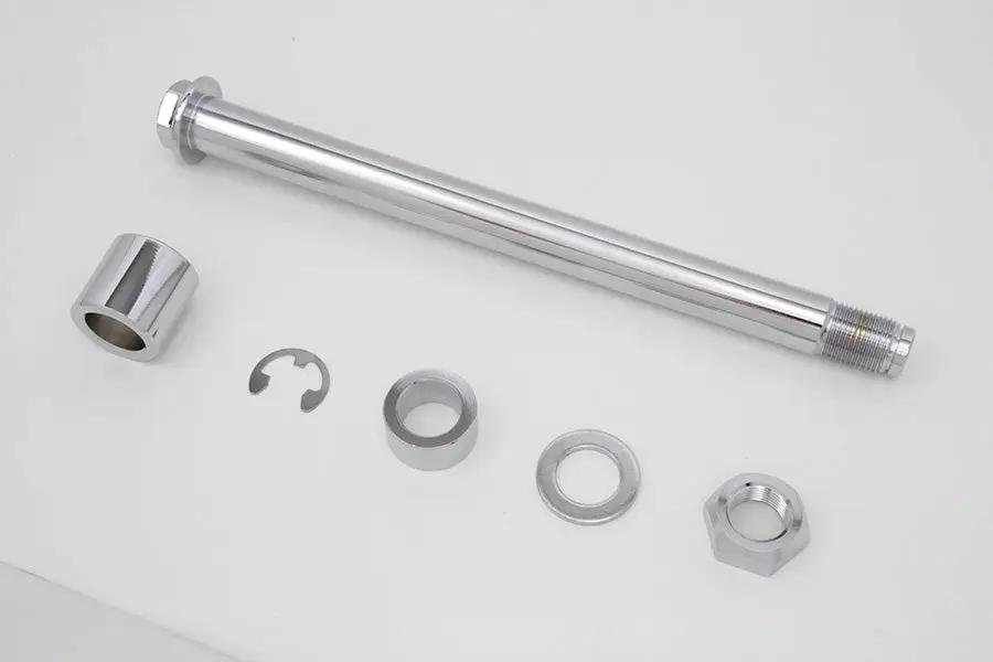 V-Twin Chrome Rear Axle Kit for Harley Davidson XL - 25mm Diameter Part #339199 by V-Twin
