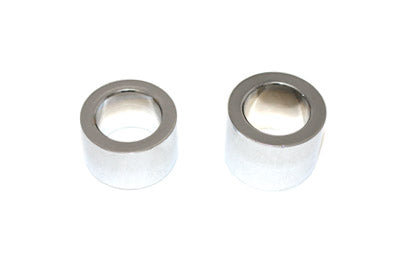 V-Twin 8314 Chrome Front Axle Spacer Set for Harley Davidson FLST (2007-2015)