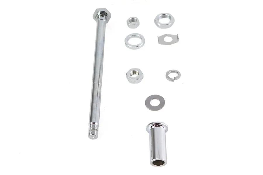 V-Twin Chrome Rear Axle Kit for Harley Davidson FL Models - Part #16-0267 by V-Twin