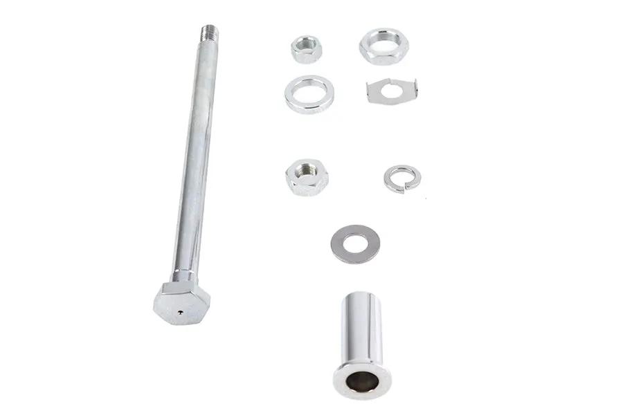 V-Twin Chrome Rear Axle Kit for Harley Davidson FL Models - Part #16-0267 by V-Twin