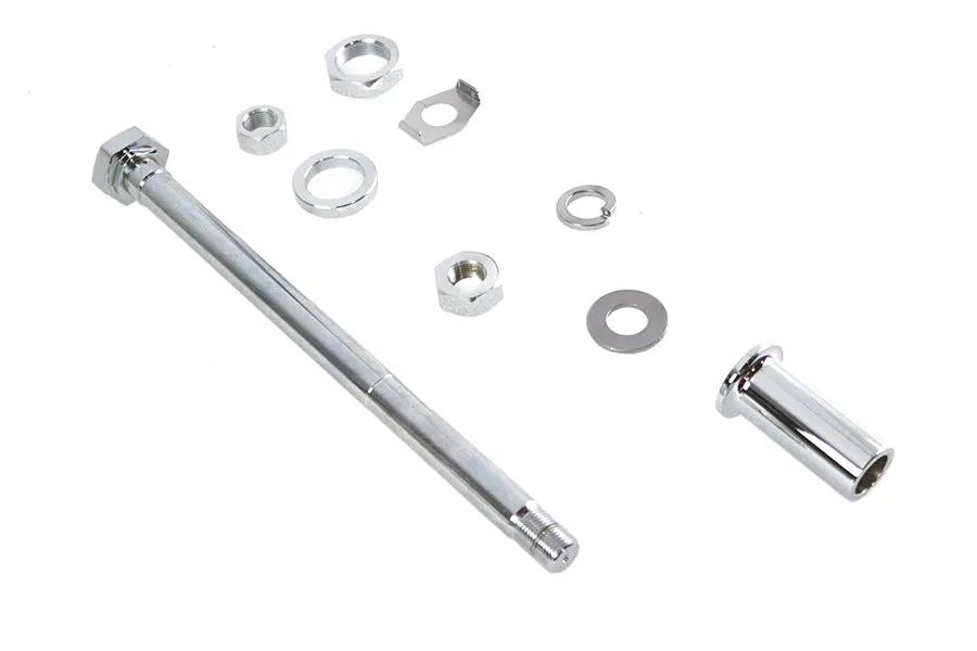 V-Twin Chrome Rear Axle Kit for Harley Davidson FL Models - Part #16-0267 by V-Twin