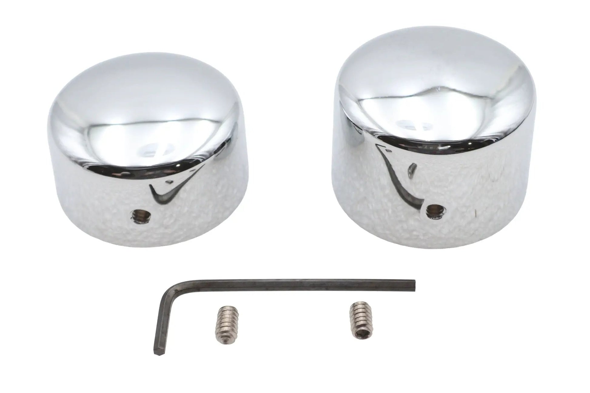 V-Twin Chrome Rear Axle Nut Cap Set for Harley Davidson FXD (Part #76706) by V-Twin