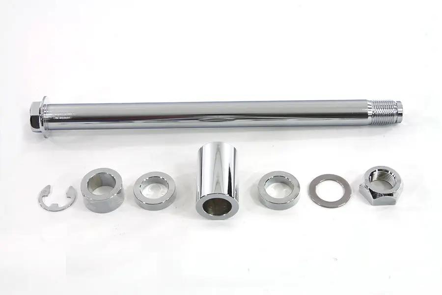 V-Twin Chrome Rear Axle Nut Kit for Harley Davidson FLST Models by V-Twin