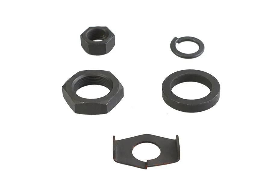 V-Twin Parkerized Rear Axle Nut and Lock Kit for Harley Davidson VL and EL Models by V-Twin