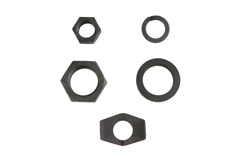 V-Twin Parkerized Rear Axle Nut and Lock Kit for Harley Davidson VL and EL Models by V-Twin