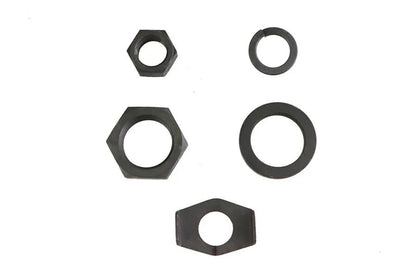 V-Twin Parkerized Rear Axle Nut and Lock Kit for Harley Davidson VL and EL Models by V-Twin
