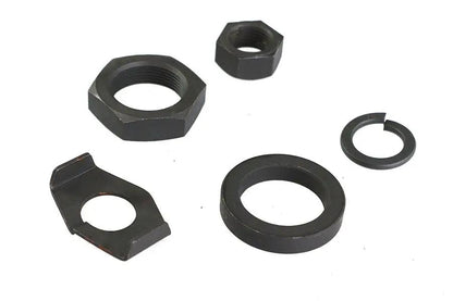 V-Twin Parkerized Rear Axle Nut and Lock Kit for Harley Davidson VL and EL Models by V-Twin