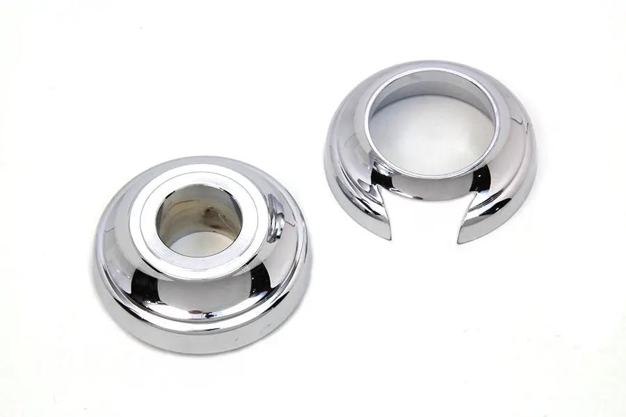 V-Twin Chrome Front Axle Spacer Set for Harley Davidson FLT with ABS Rear Brakes - Part #78302 by V-Twin