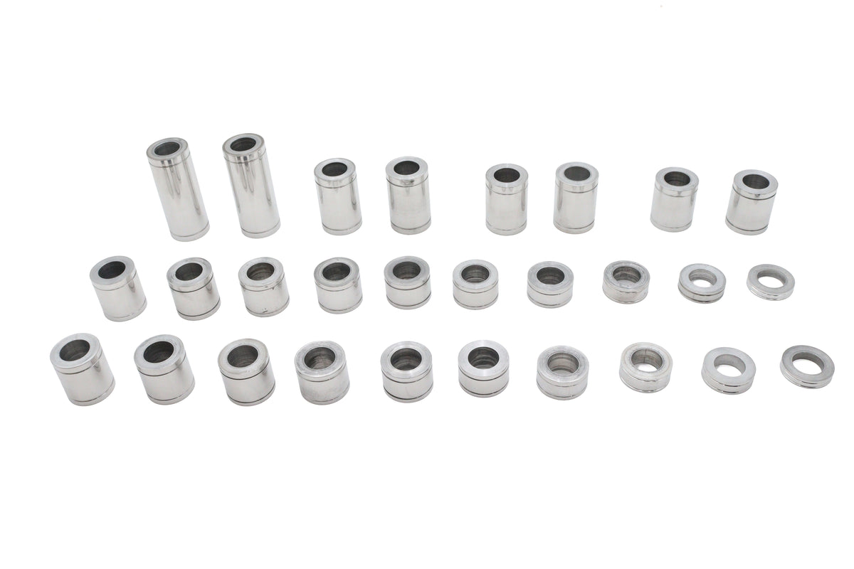 Ultima 33-249 Front or Rear Billet Aluminum Axle Spacer Kit for 1-Inch Axles