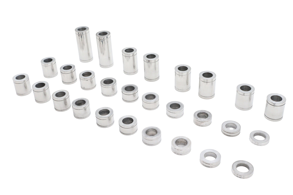 Ultima 33-249 Front or Rear Billet Aluminum Axle Spacer Kit for 1-Inch Axles