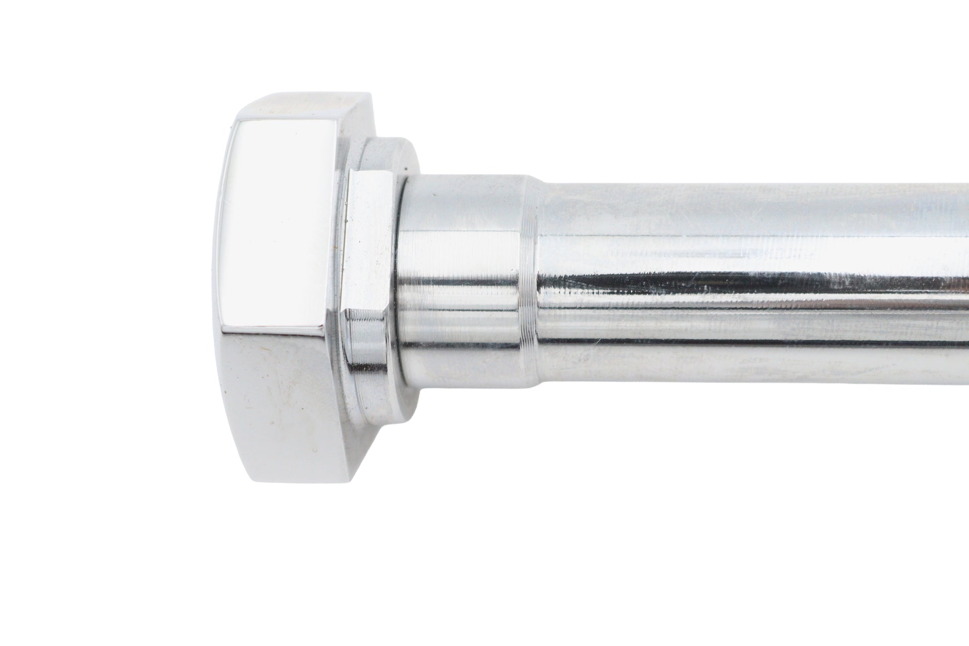 V-Twin Factory Sample Chrome Rear Axle for Harley Davidson Models - 1940-1954 FL & UL Series