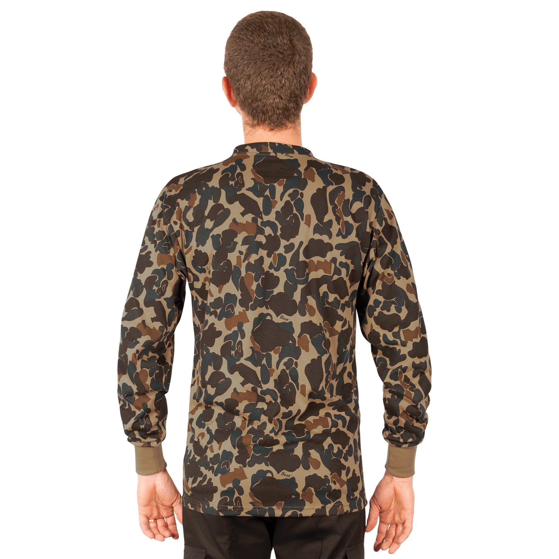 Rothco Long Sleeve Henley T-Shirt in Fred Bear Camo, Size M