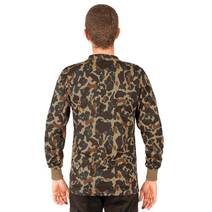 Rothco Long Sleeve Henley T-Shirt in Fred Bear Camo - Size Large