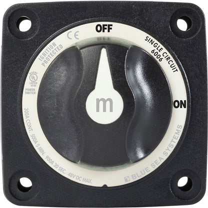 Blue Sea Systems 6006200 Mini Battery Switch ON/OFF - Black for Marine and RV Applications