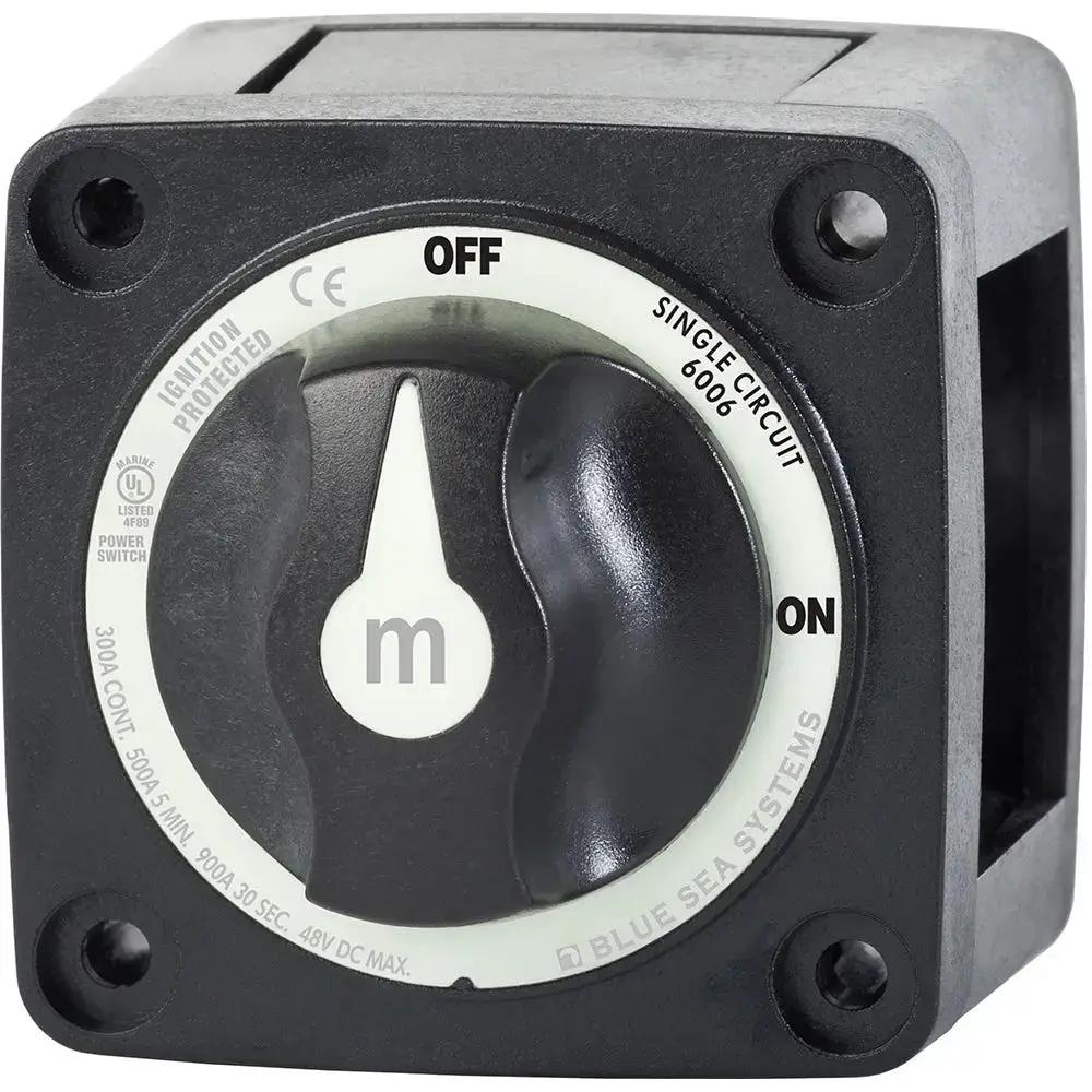Blue Sea Systems 6006200 Mini Battery Switch ON/OFF - Black for Marine and RV Applications by Blue Sea Systems