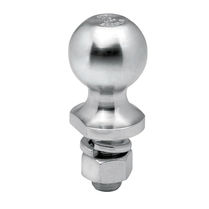 TOW READY Zink Hitch Ball Packaged - 1-7/8 inch Diameter, 1 inch Shank, 2-1/8 inch Height