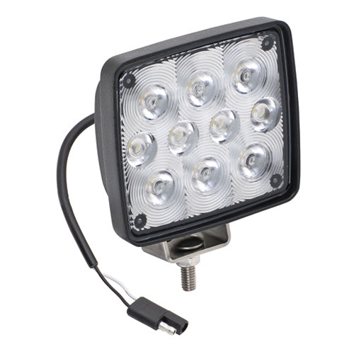 CEQUENT TOWING Bargman/Wesbar Rectangular LED Work Light with 2-Way Plug (Part #54209-025)