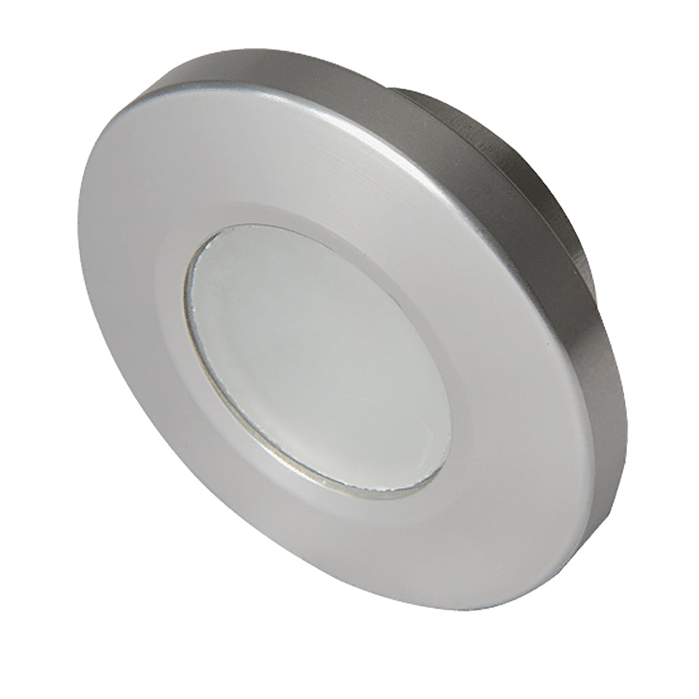 Lumitec Orbit Flush Mount Down Light - Brushed Finish with 3-Color Blue/Red Non-Dimming and White Dimming