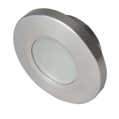 Lumitec Orbit Flush Mount Down Light - Brushed Finish with 3-Color Blue/Red Non-Dimming and White Dimming