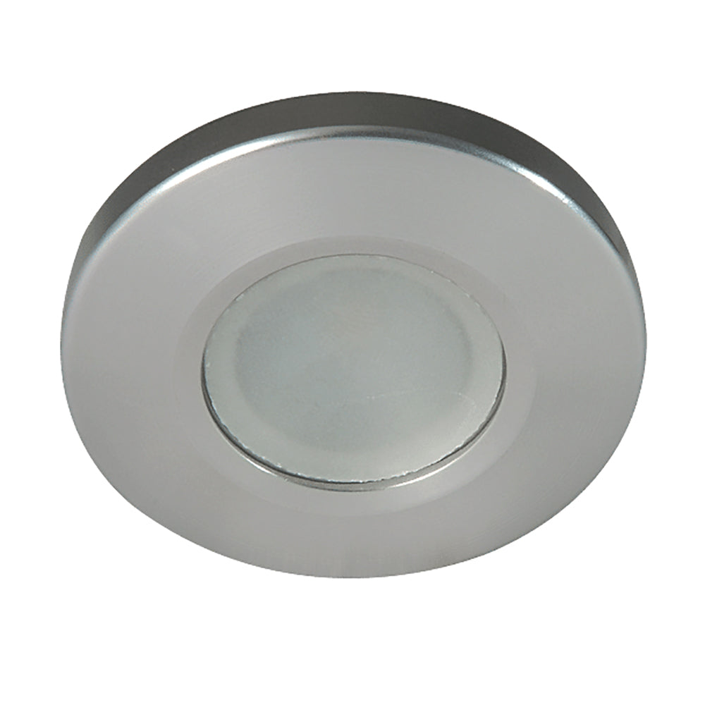 Lumitec Orbit Flush Mount Down Light - Brushed Finish with 3-Color Blue/Red Non-Dimming and White Dimming