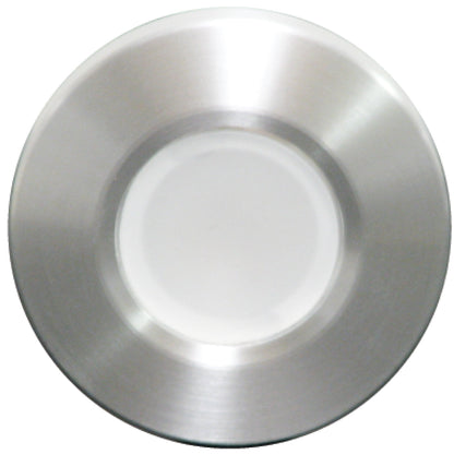 Lumitec Orbit Flush Mount Down Light - Brushed Finish with 3-Color Blue/Red Non-Dimming and White Dimming