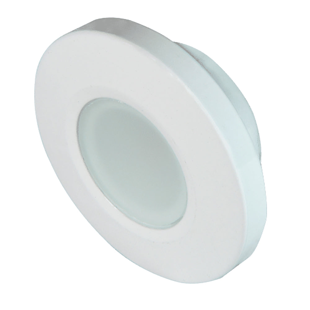 Lumitec Orbit Flush Mount Down Light with Multi-Color Options and White Finish